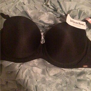 La Vie en Rose Black Bra